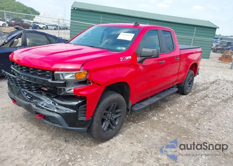 2019 Chevrolet Silverado 1500 Custom Trail Boss z USA, uszkodzony, nr VIN 1GCRYCEF8KZ299721